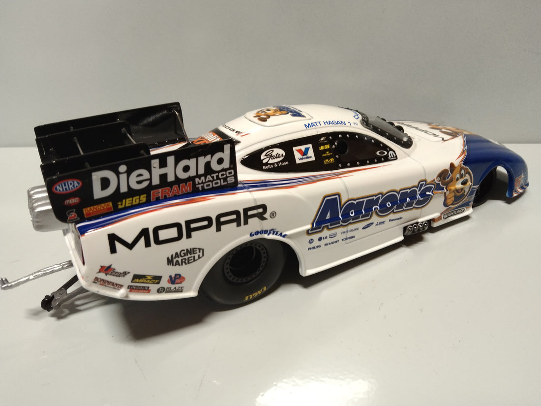 AUTO WORLD NHRA 2012 MATT HAGAN Aaron's DREAM MACHINE FUNNY CAR 1:24 SCALE DIECAST