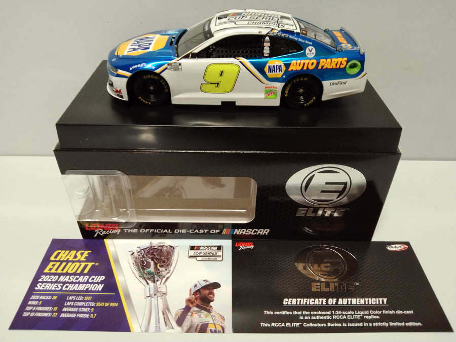 CHASE ELLIOTT 2020 NAPA NASCAR CHAMPION 1:24 LIQUID COLOR ELITE DIECAST