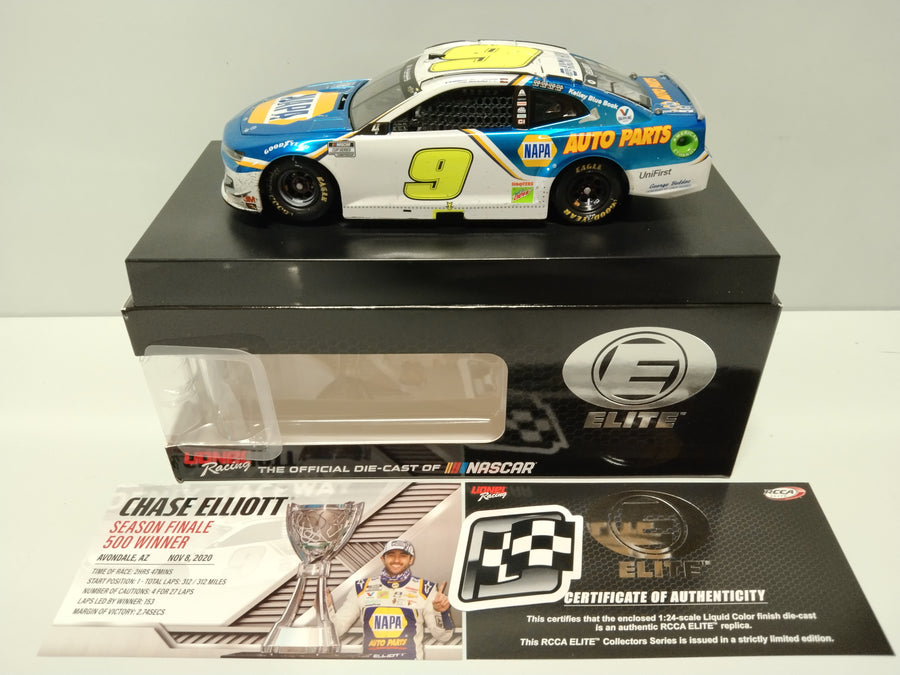 CHASE ELLIOTT 2020 NAPA PHOENIX RACED WIN 1:24 LIQUID COLOUR ELITE DIECAST