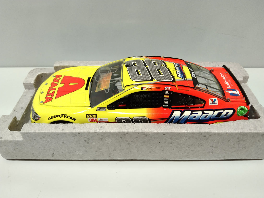 DALE EARNHARDT JR. 2017 AXALTA MAACO AUTOGRAPHED 1:24 ELITE DIECAST 1 OF 100