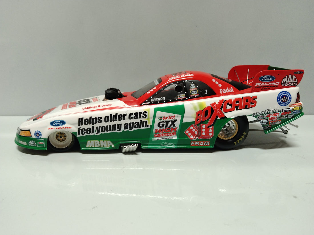 2003 JOHN FORCE CASTROL GTX HIGH MILEAGE - 12X CHAMPION1:24 FUNNY CAR DIECAST