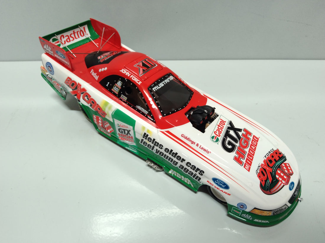 2003 JOHN FORCE CASTROL GTX HIGH MILEAGE - 12X CHAMPION1:24 FUNNY CAR DIECAST