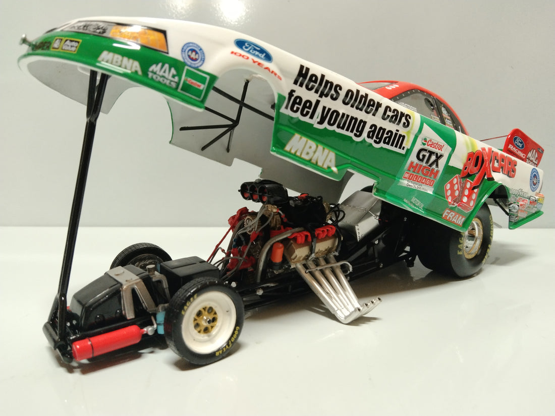 2003 JOHN FORCE CASTROL GTX HIGH MILEAGE - 12X CHAMPION1:24 FUNNY CAR DIECAST