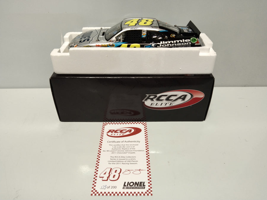 2011 Jimmie Johnson Foundation Lowe's Impala 1:24 Elite Diecast Model 1 Of 200