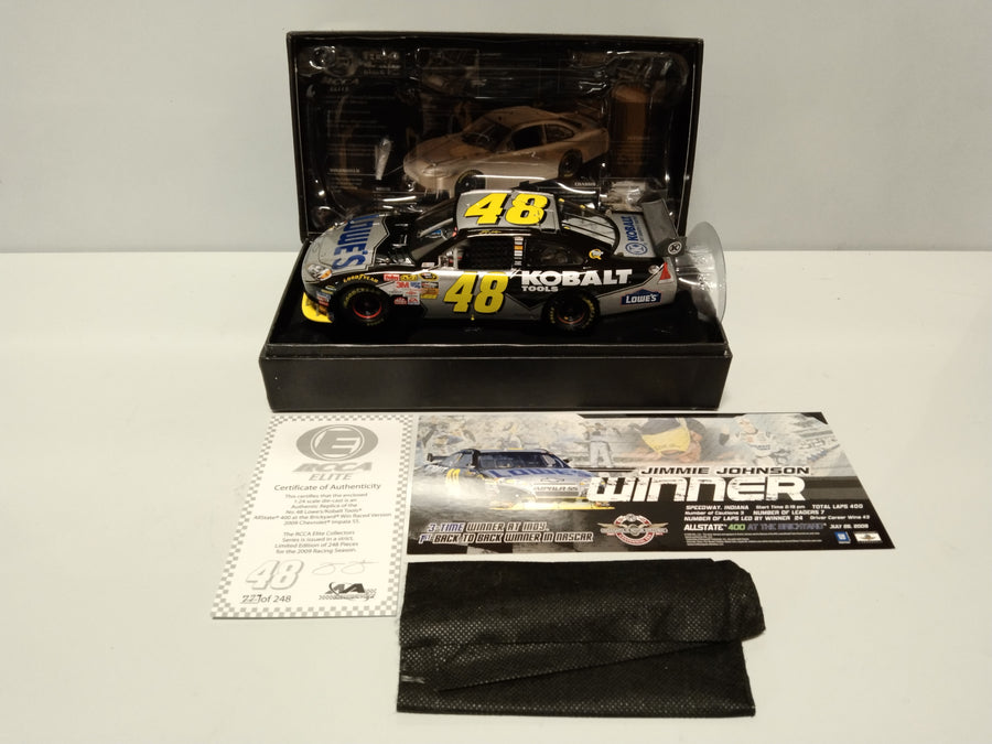 Jimmie Johnson 2009 Kobalt Tools Indy Win 1:24 Elite Diecast Model 1 Of 248