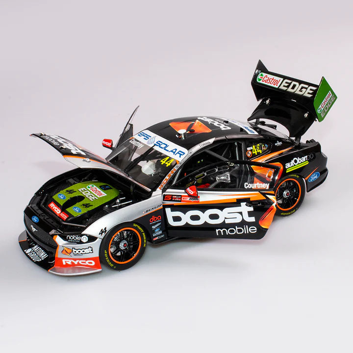 James Courtney 1:18 Boost Mobile Racing #44 Ford Mustang GT - 2021 Repco Supercars Championship Season - AUTHENTIC COLLECTABLES - RRP $225 NOW $200