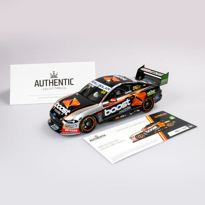 James Courtney 1:18 Boost Mobile Racing #44 Ford Mustang GT - 2021 Repco Supercars Championship Season - AUTHENTIC COLLECTABLES - RRP $225 NOW $200