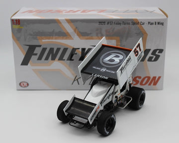 Kyle Larson 2020 Finley Farms Plan B Sales Wing #57 1:18 Sprint Car Diecast