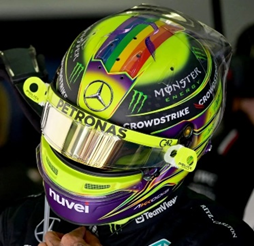 Lewis Hamilton  Mercedes-AMG - 2023 - 1.5 Scale Resin Model Helmet