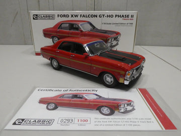 FORD XW FALCON GT-HO PHASE II TRACK RED 1:18 DIECAST MODEL