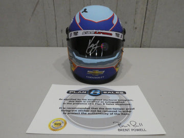 Kyle Larson Autographed 2021 Hendrickcars.com Championship MINI Replica Helmet 1:2 Scale