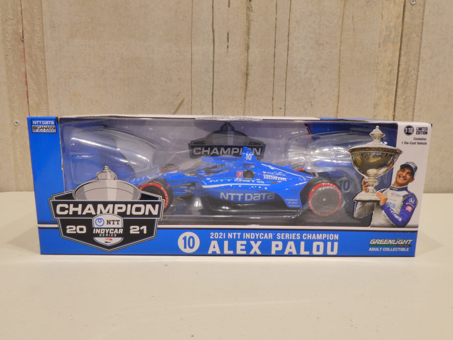 Alex Palou #10 2021 NTT Data / Chip Ganassi Racing, IndyCar Series Champion 1:18 Scale IndyCar Diecast