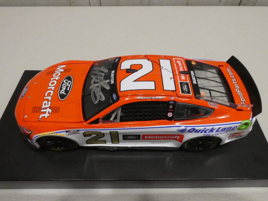 Harrison Burton Autographed 2022 Motorcraft 1:24 ARC Nascar Diecast