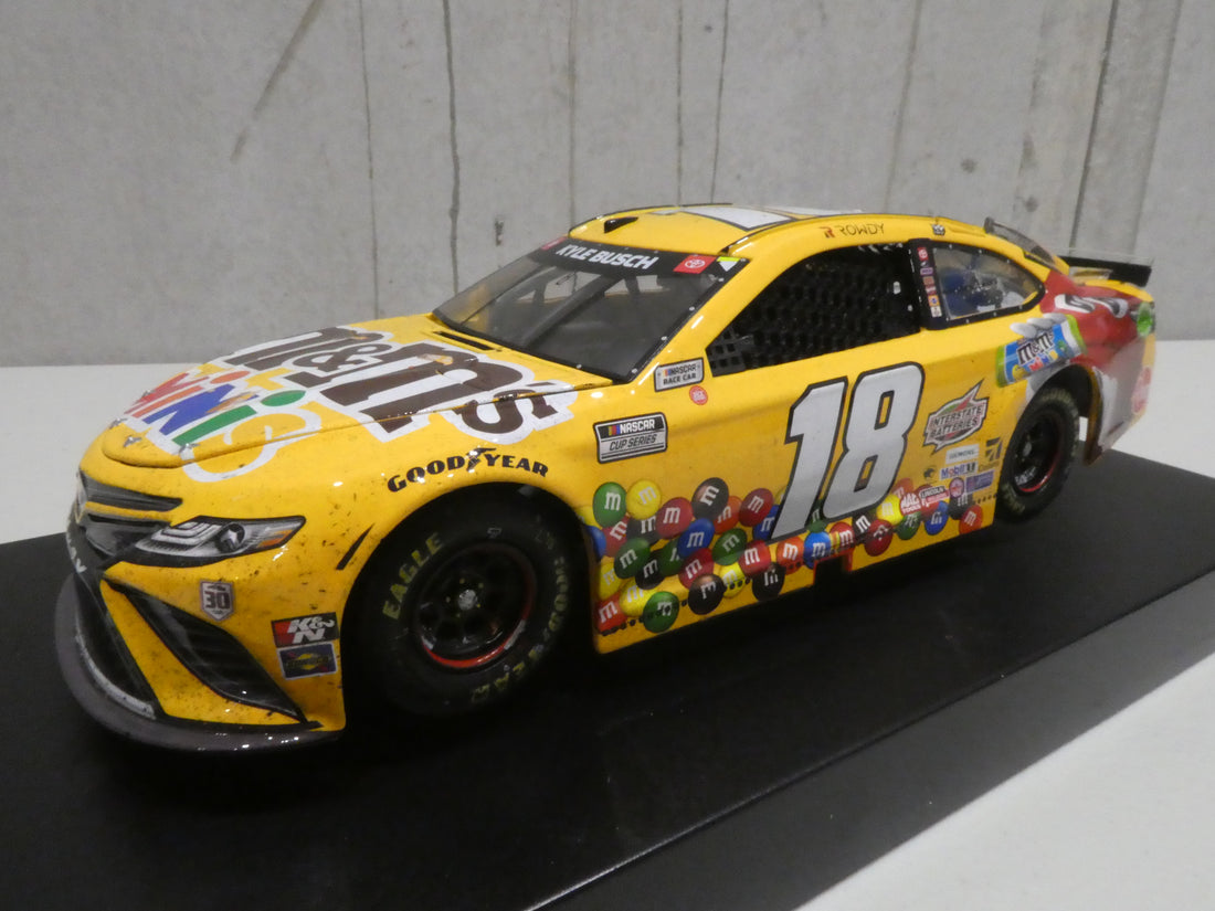 KYLE BUSCH 2021 M&M'S MINIS POCONO RACED WIN 1:24 ELITE DIECAST