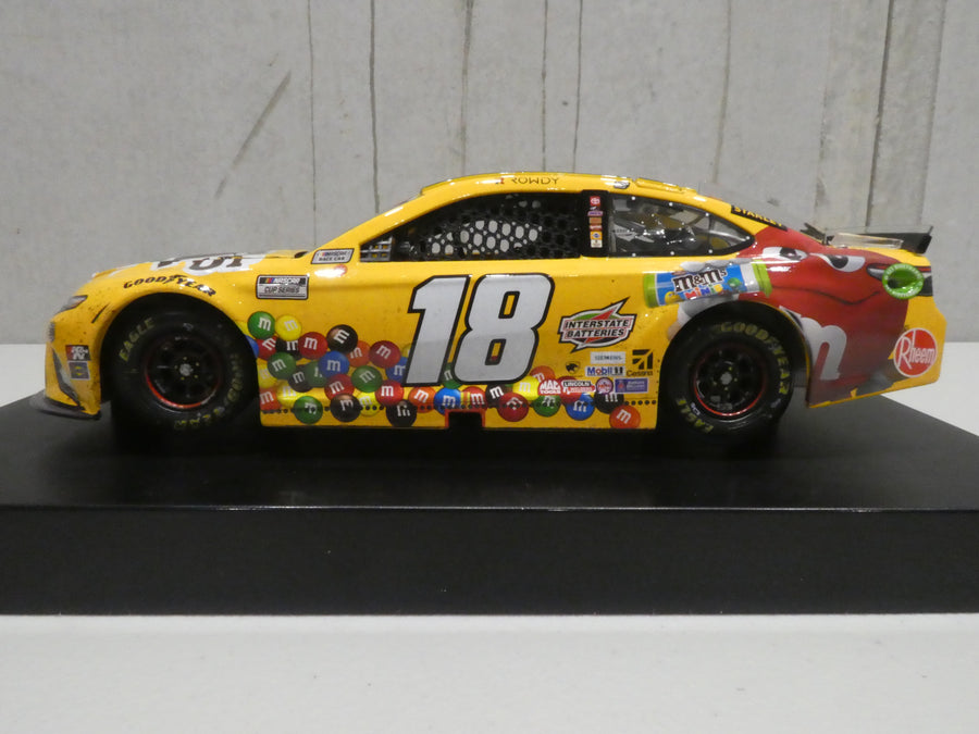 KYLE BUSCH 2021 M&M'S MINIS POCONO RACED WIN 1:24 ELITE DIECAST