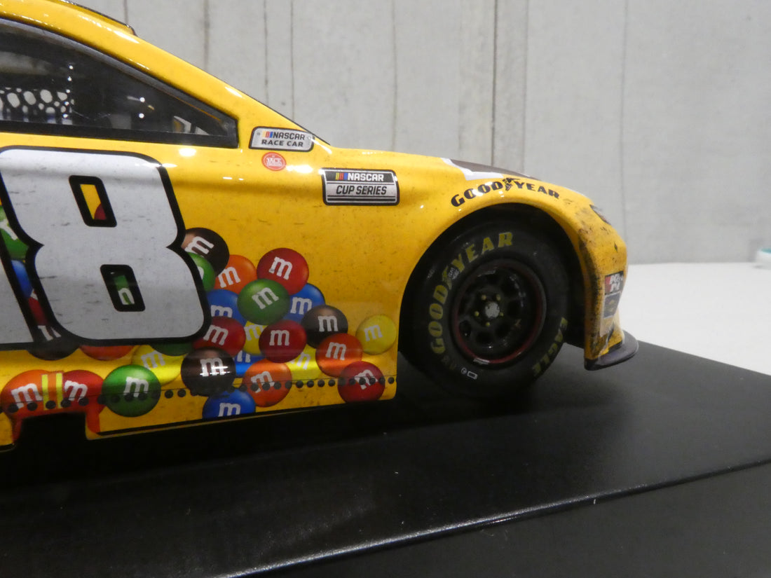 KYLE BUSCH 2021 M&M'S MINIS POCONO RACED WIN 1:24 ELITE DIECAST