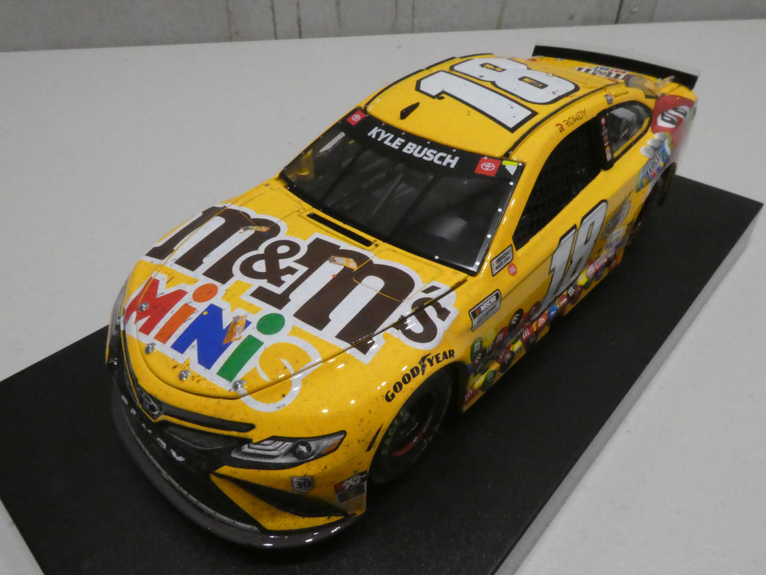 KYLE BUSCH 2021 M&M'S MINIS POCONO RACED WIN 1:24 ELITE DIECAST