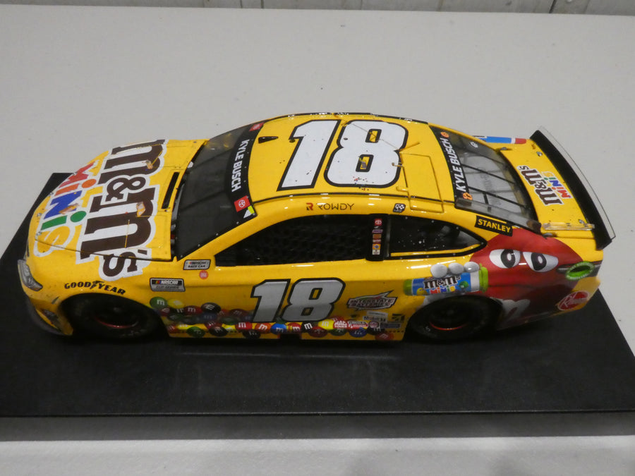 KYLE BUSCH 2021 M&M'S MINIS POCONO RACED WIN 1:24 ELITE DIECAST