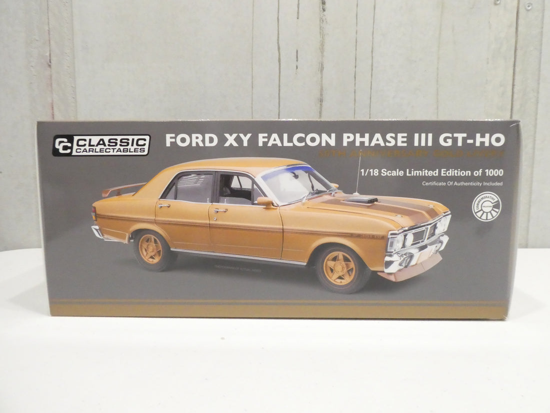 FORD XY FALCON PHASE III GT-HO GOLD LIVERY 1:18 DIECAST MODEL - RRP $299 NOW $249