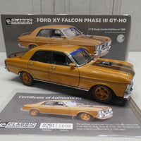 FORD XY FALCON PHASE III GT-HO GOLD LIVERY 1:18 DIECAST MODEL - RRP $299 NOW $249