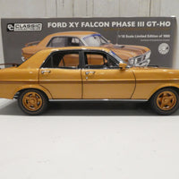 FORD XY FALCON PHASE III GT-HO GOLD LIVERY 1:18 DIECAST MODEL - RRP $299 NOW $249