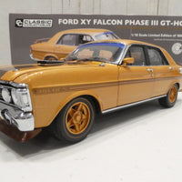 FORD XY FALCON PHASE III GT-HO GOLD LIVERY 1:18 DIECAST MODEL