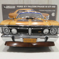 FORD XY FALCON PHASE III GT-HO GOLD LIVERY 1:18 DIECAST MODEL - RRP $299 NOW $249