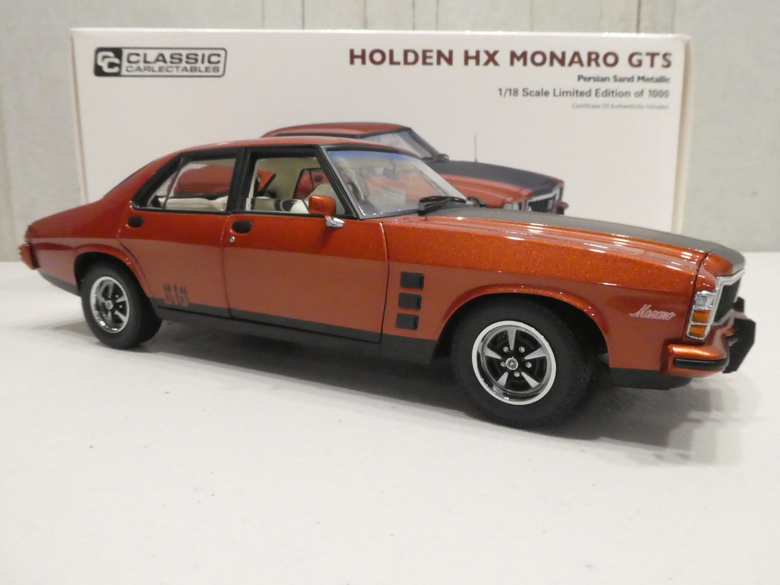 HOLDEN HX MONARO GTS PERSIAN SAND 1:18 DIECAST MODEL