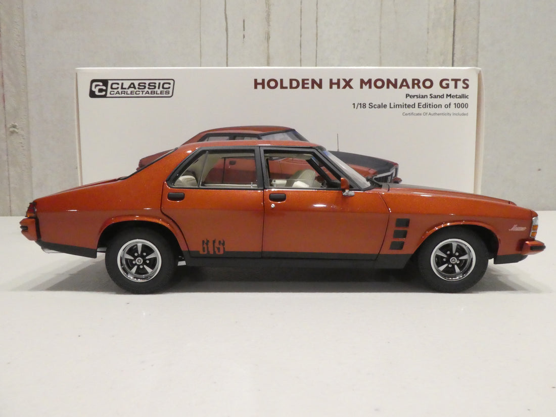 HOLDEN HX MONARO GTS PERSIAN SAND 1:18 DIECAST MODEL