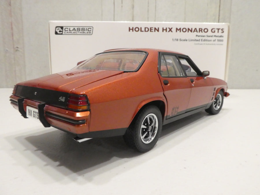 HOLDEN HX MONARO GTS PERSIAN SAND 1:18 DIECAST MODEL