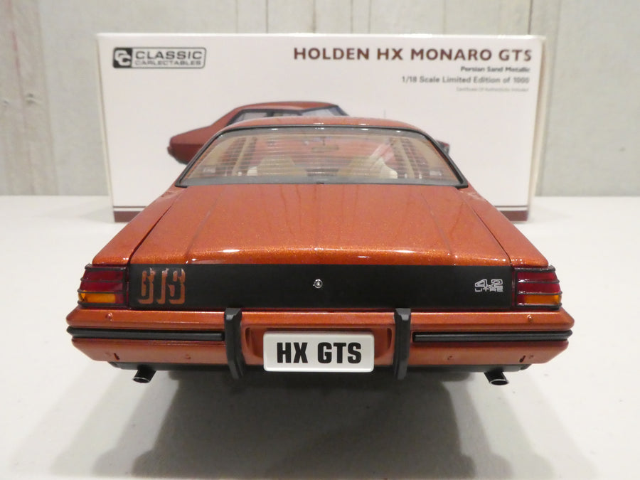 HOLDEN HX MONARO GTS PERSIAN SAND 1:18 DIECAST MODEL