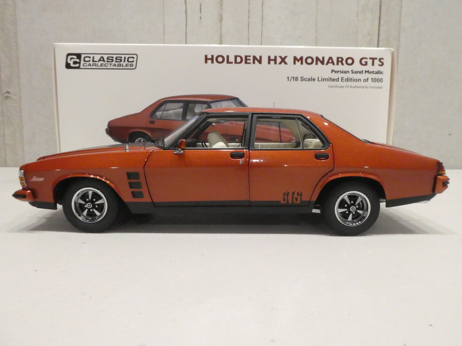 HOLDEN HX MONARO GTS PERSIAN SAND 1:18 DIECAST MODEL