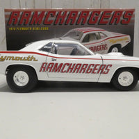 1970 PLYMOUTH CUDA SUPER STOCK - RAMCHARGERS 1:18 DIECAST - ACME