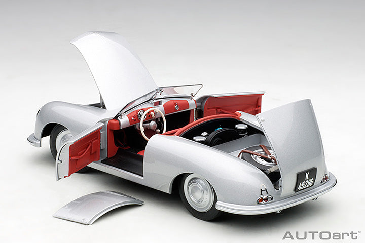 PORSCHE 356 NUMBER 1 (SILVER) 1:18 SCALE MODEL - AUTOART