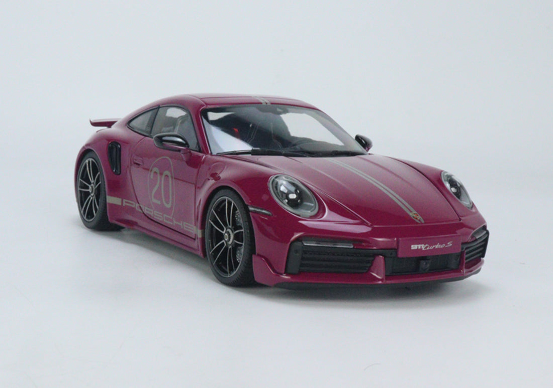 *PRE-ORDER* Porsche 911 (992) Turbo S Coupe Sports Design 2021 RED - 1:18 Diecast Model - Minichamps