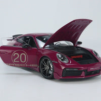 *PRE-ORDER* Porsche 911 (992) Turbo S Coupe Sports Design 2021 RED - 1:18 Diecast Model - Minichamps