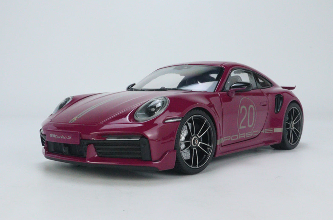 *PRE-ORDER* Porsche 911 (992) Turbo S Coupe Sports Design 2021 RED - 1:18 Diecast Model - Minichamps