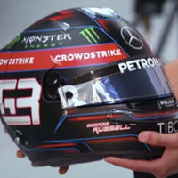 Mercedes - George Russell - 2022 - 1:5 Scale Resin Model Helmet