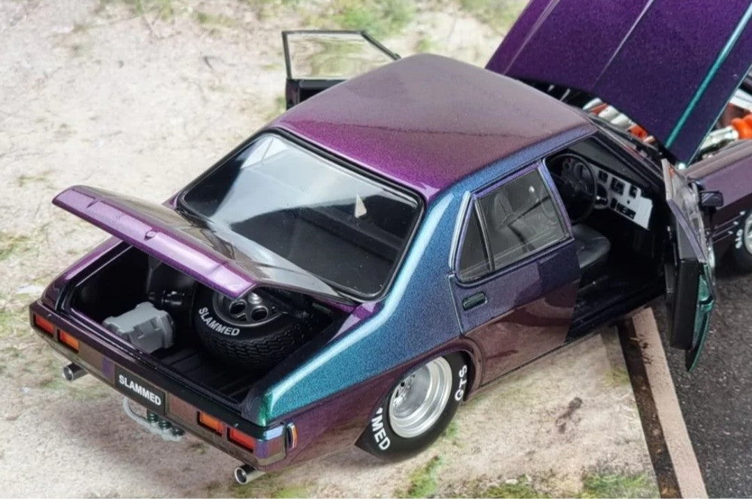 HQ GTS Custom 4 Door Monaro "Slammed" LS6 Twin Turbo 1:24 Scale Diecast - DDA Collectibles