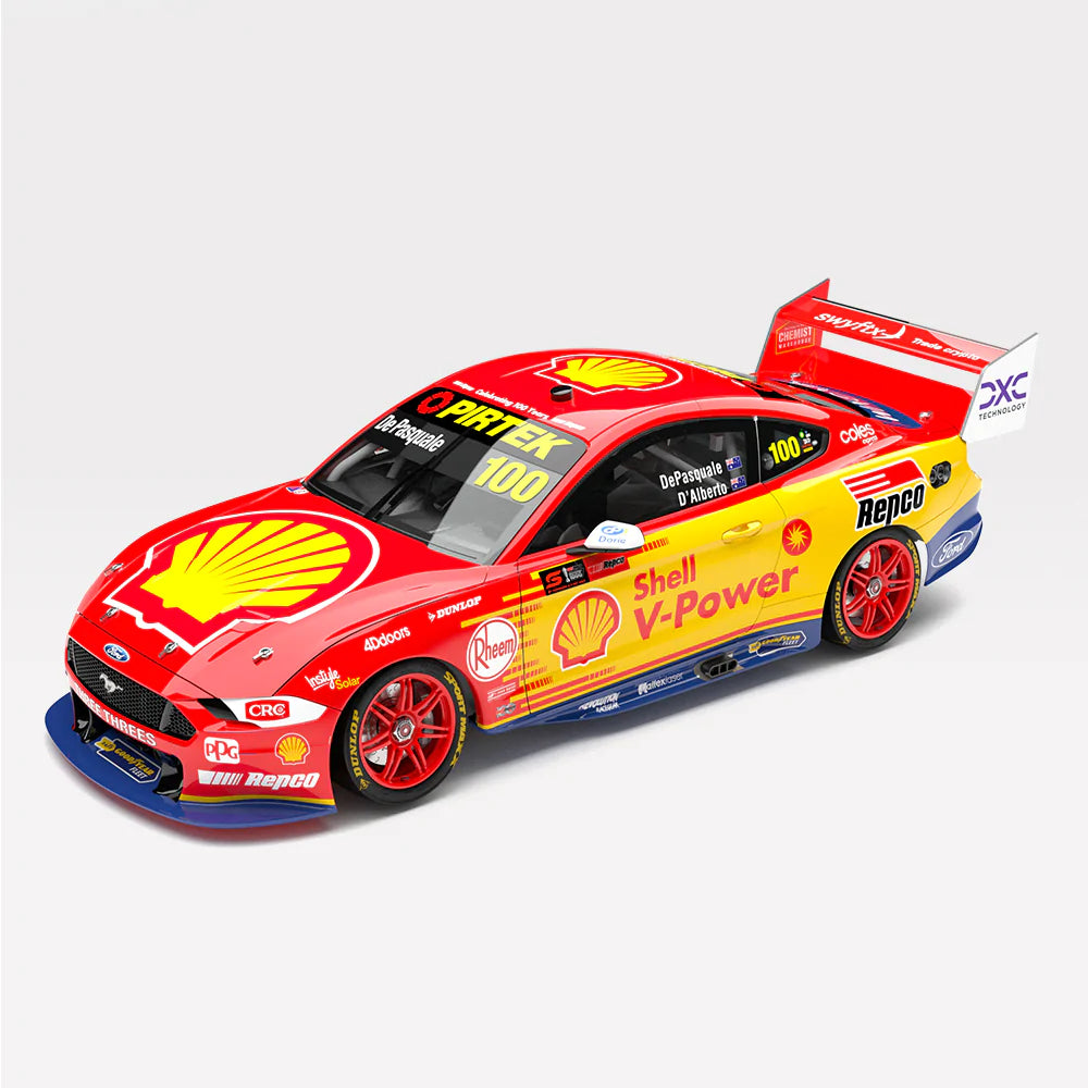 Anton De Pasquale / Tony D'Alberto 1:18 Shell V-Power Racing Team #100 Ford Mustang GT - 2022 Repco Bathurst 1000 (DJR 1000 Races Livery) - Authentic Collectables  - RRP $275 NOW $225