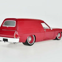 1975 HJ Holden Panelvan "Slammed" LS6 Twin Turbo - Wine Berry- 1:24 Scale Diecast - DDA Collectibles