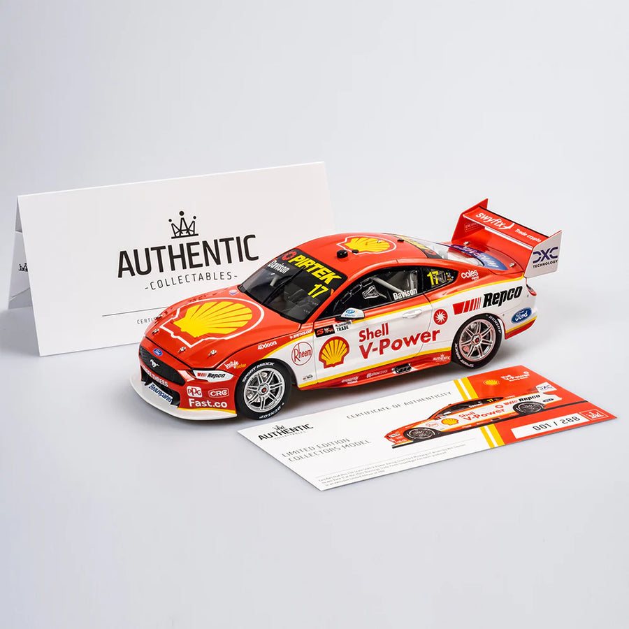 Shell V-Power Racing Team #17 Ford Mustang GT - 2022 Perth SuperNight Race 11 Winner - Will Davison - 1:18 Scale Diecast Model - Authentic Collectables RRP $250 NOW $200