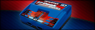 TRAXAS CHARGER - EZ-PACK DUAL 8-AMP NiMH / LiPO WITH iD AUTO BATTERY IDENTIFICATION