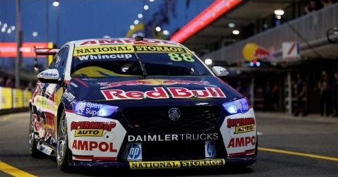 HOLDEN ZB COMMODORE - RED BULL AMPOL RACING #88 - JAMIE WHINCUP - BEAUREPAIRS SYDNEY SUPERNIGHT RACE 29 - LAST FULL-TIME SOLO DRIVE - 1:43 Scale Diecast Model Car