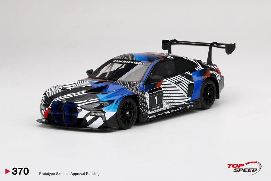 BMW M4 GT3 Test Car ver 1 1:18 Resin Diecast