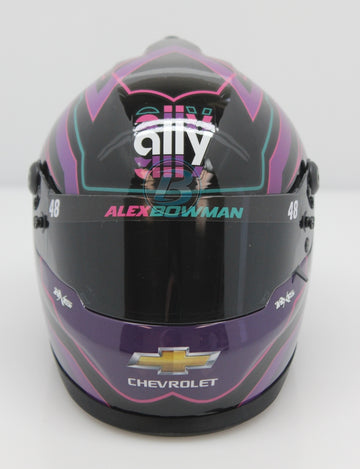 Alex Bowman 2021 Ally MINI Replica Helmet - 1:2 Scale