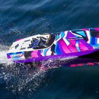 TRAXXAS DCB M41 WIDEBODY: BRUSHLESS 40' RACE BOAT TQI - PURPLE