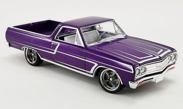 * PRE-ORDER* 1965 Chevrolet EL Camino SS Purple Metallic Custom Cruiser 1:18 Diecast Model 1