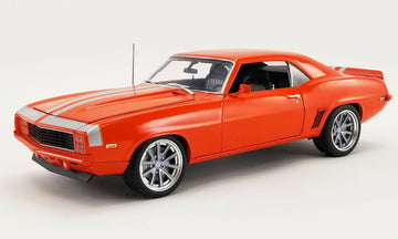 *PRE-ORDER* 1969 Chevrolet Camaro 1:18 Restomod - Hugger Orange Diecast Model