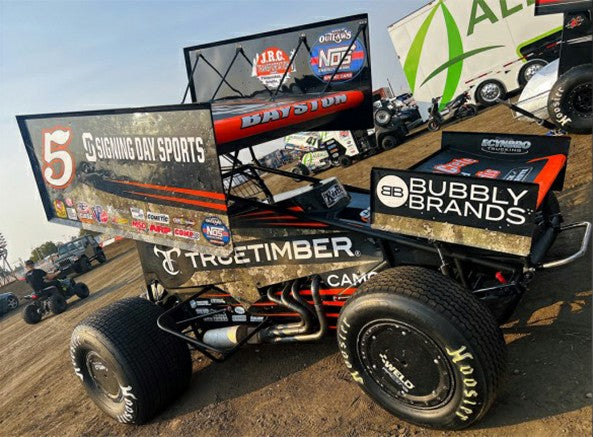 2022 #5 TRUETIMBER CAMO SPRINT CAR - SPENCER BAYSTON - 2022 WORLD OF OUTLAWS ROOKIE OF THE YEAR - 1:18 SCALE DIECAST MODEL